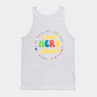 School Lunch Hero Squad Funny Tank Top